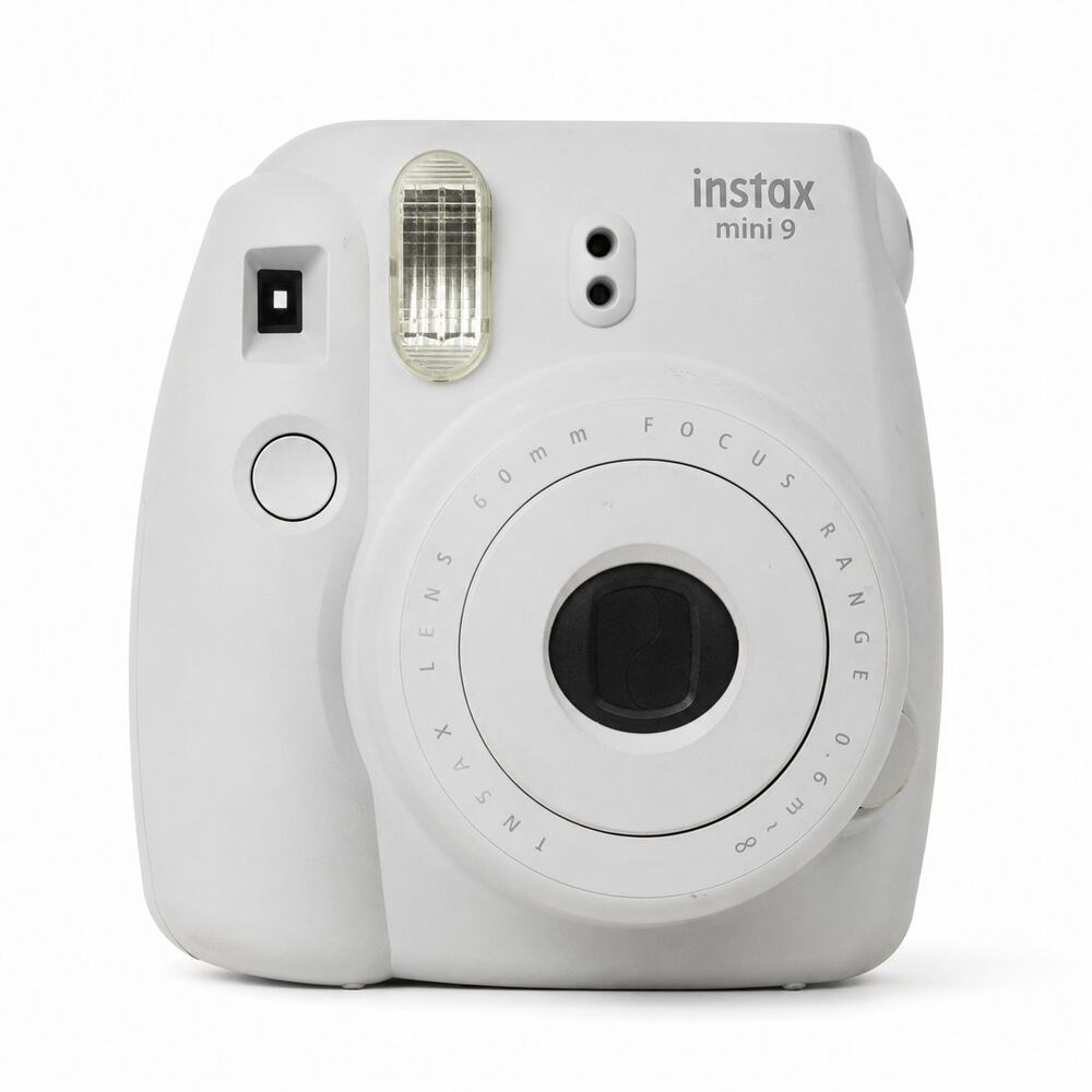 Fujifilm Instax Mini 9 Instant Film Camera Smokey White Polaroid Style